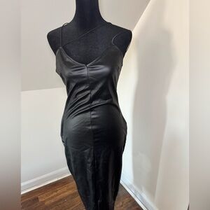 Black Pleather Dress